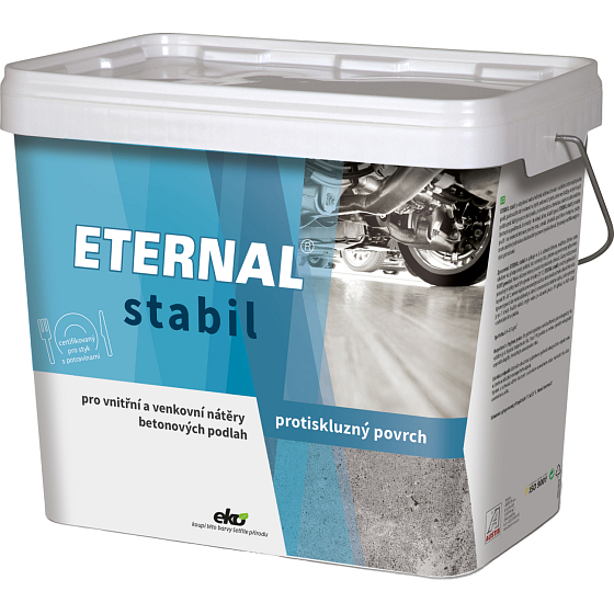 Eternal Stabil antypoślizgowa farba do betonowych podłóg i płytek, ciemnoszara, 10 kg