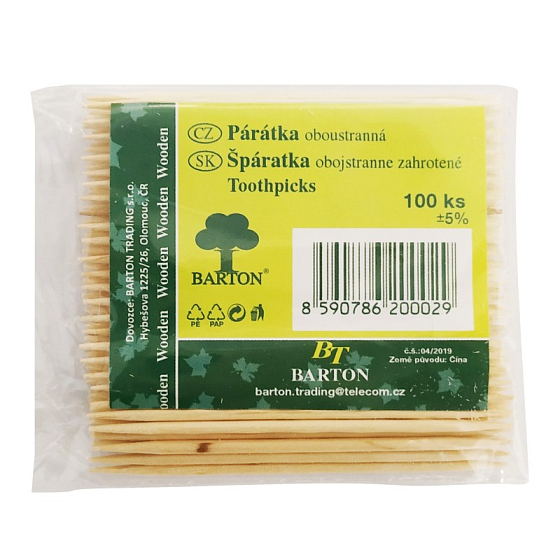 Bartoń Patyczki obustronne 100 sztuk