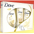 Dove Silk deodorant sprej 150 ml + sprchový gel 250 ml + tělové mléko 250 ml, kosmetická sada