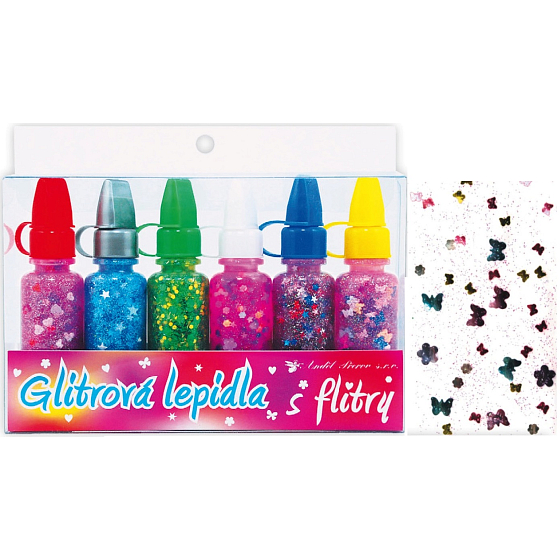 Lepidlo s konfetami sada 6 x 20 ml
