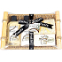 Raphael Rosalee Cosmetics Kokos sprchový gel 150 ml + tělové mléko 150 ml + tuhé mýdlo 100 g + masážní ručník + ošatka, kosmetická sada