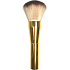 Kosmetický štětec se syntetickými štětinami na pudr zlatý 15,5 cm
