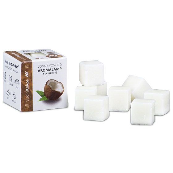 Kozák Sladký kokos přírodní vonný vosk do aromalamp a interiérů 8 kostiček 30 g