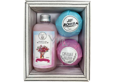 Bohemia Gifts Boho żel pod prysznic 250 ml + musujące kule do kąpieli 2 x 100 g, zestaw kosmetyków dla kobiet