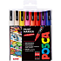 Posca Uniwersalny zestaw markerów akrylowych 0,9 - 1,3 mm Mix kolorów 16 sztuk PC-3M