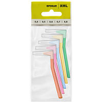 Spokar XML szczoteczki międzyzębowe, zestaw rozmiarów 0,4 – 0,8 mm, 5 sztuk