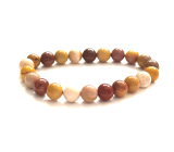 Mokait elastyczny bransoletka z naturalnego kamienia, kulka 8 mm / 16 - 17 cm, motywujący kamień