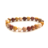 Mokait elastyczny bransoletka z naturalnego kamienia, kulka 8 mm / 16 - 17 cm, motywujący kamień