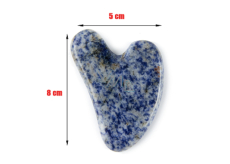 Sodalit Gua Sha redukuje zmarszczki, obrzęki, poprawia elastyczność skóry 5 x 8 cm, kamień komunikacji