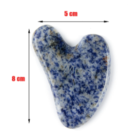 Sodalit Gua Sha redukuje zmarszczki, obrzęki, poprawia elastyczność skóry 5 x 8 cm, kamień komunikacji