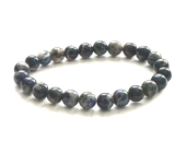Sodalit bransoletka elastyczna naturalny kamień, kuleczka 8 mm / 16 - 17 cm, kamień komunikacji, energii, witalności