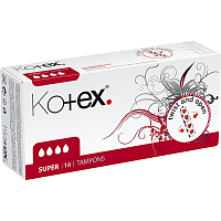 Kotex Super tampony, 16 ks