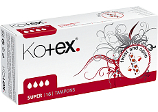 Kotex Super tampony, 16 ks
