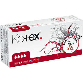 Kotex Super tampony, 16 ks