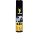 Coyote Cockpit Pomarańcz antystatyczny, czyści i pielęgnuje plastik, skórę, gumę, drewno, skórę ekologiczną w wnętrzu pojazdu 400 ml spray