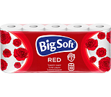 Big Soft Red 3-warstwowy papier toaletowy, 10 rolek, 17,6 m rolka
