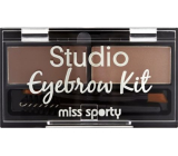 Miss Sporty Studio Eyebrow Kit zestaw do brwi 001 Medium Brown 2,4 g