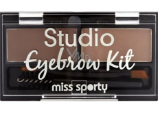 Miss Sporty Studio Eyebrow Kit zestaw do brwi 001 Medium Brown 2,4 g