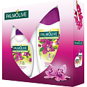 Palmolive Purpurová energie Naturals Irresistible Softness Natural Orchid sprchový gel 250 ml + tekuté mýdlo dávkovač 300 ml, kosmetická sada
