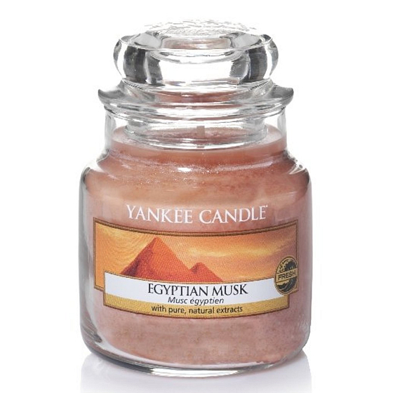 Yankee Candle Egyptian Musk - Egyptské pižmo vonná svíčka Classic malá sklo 104 g