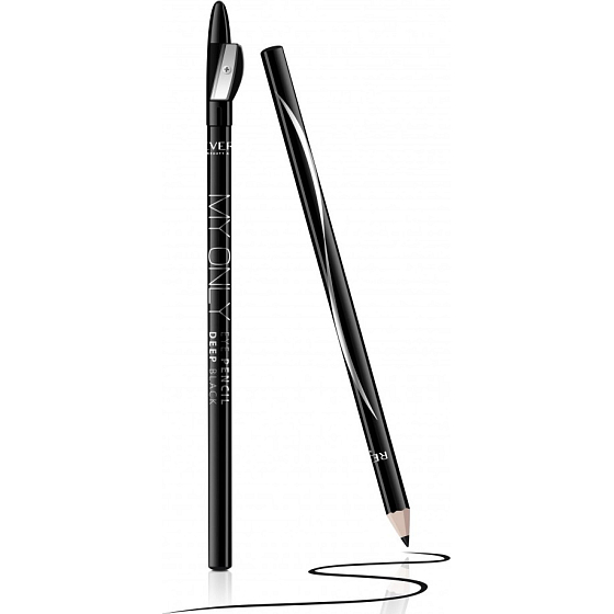 Revers My Only tužka na oči dřevěná s ořezávátkem Black 1,8 g