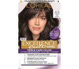 Loreal Paris Excellence Cool Creme farba do włosów 4.11 Ultra popielaty brąz
