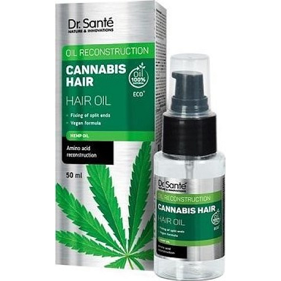 Dr. Santé Olej do włosów z konopiami na słabe i zniszczone włosy 50 ml