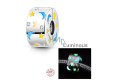 Charm Srebrny 925 Luminous - Konstelacja, zatrzymywacz, zapięcie na bransoletkę znaczy