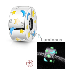 Charm Srebrny 925 Luminous - Konstelacja, zatrzymywacz, zapięcie na bransoletkę znaczy