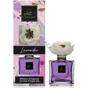 Lady Venezia Dream Lavanda - Dyfuzor aromatu lawendy z kwiatem do stopniowego uwalniania zapachu 100 ml