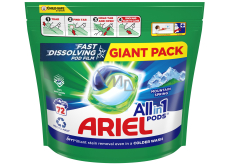 Ariel All in 1 Pods Mountain Spring żelowe kapsułki do prania białego i jasnego prania 72 sztuki