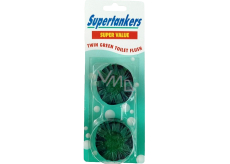 Supertankers Twin Green WC tabletki do zbiornika 2 x 50 g zielone