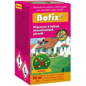 AgroBio Bofix Herbicid trojkombinace skutecznych substancji do zwalczania dwuliściennych chwastów w trawnikach 50 ml