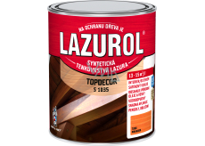 Lazurol Topdecor S1035 tenkovrstvá lazura na dřevo T080 mahagon, 750 ml