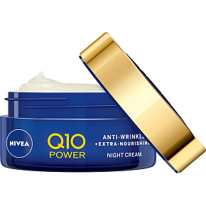 Nivea Q10 Power nawilżający krem przeciwzmarszczkowy na noc, 50 ml
