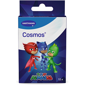 Cosmos PJ Masks plasterki dziecięce 3 rozmiary 12 sztuk
