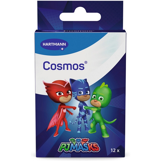 Cosmos PJ Masks plasterki dziecięce 3 rozmiary 12 sztuk