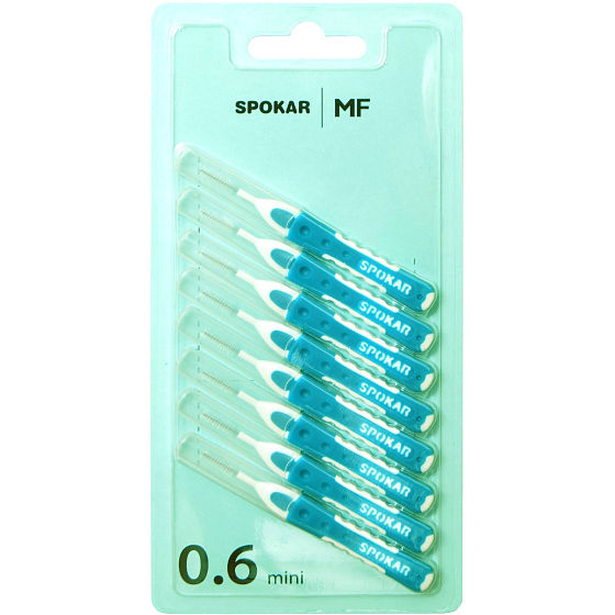 Spokar Flexi Mini rozmiar 0,6 międzyzębowe szczoteczki 8 sztuk