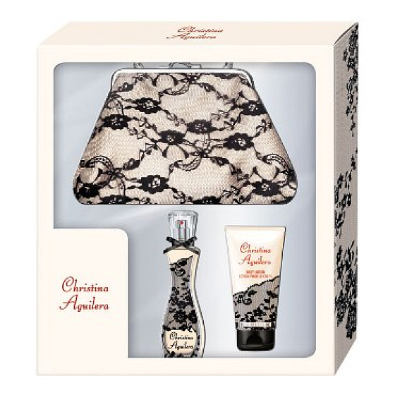 Christina Aguilera parfémovaná voda pro ženy 30 ml + tělové mléko 50 ml + taštička, dárková sada