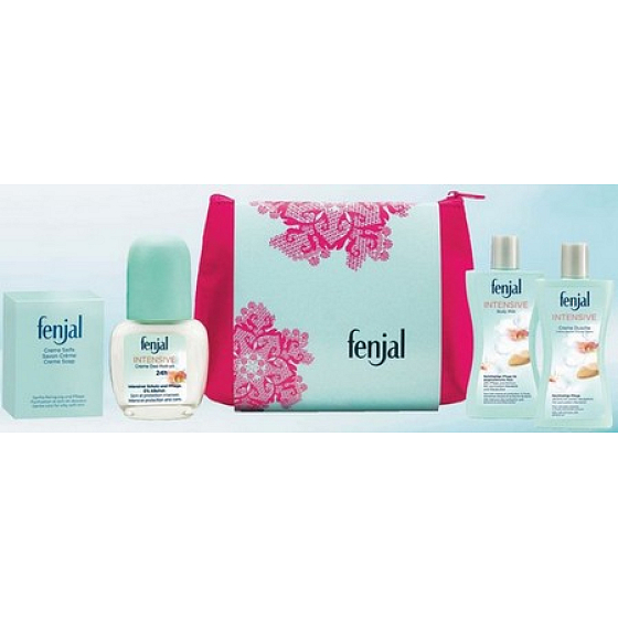 Fenjal Intensive víkendový tělové mléko + sprchový krém + roll-on + mýdlo, kosmetická sada