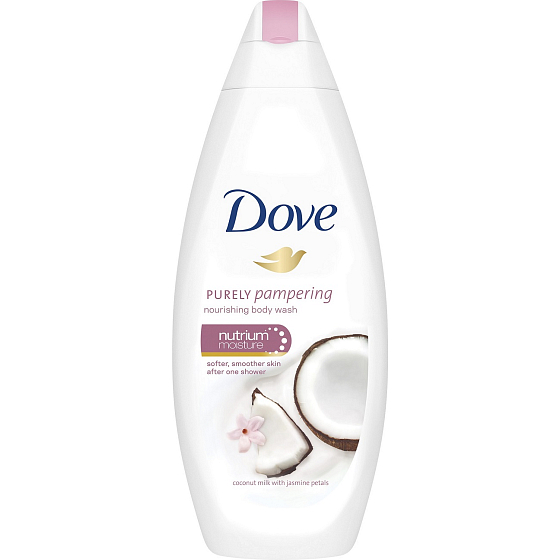 Dove Purely Pampering Kokosové mléko a květy jasmínu sprchový gel 250 ml