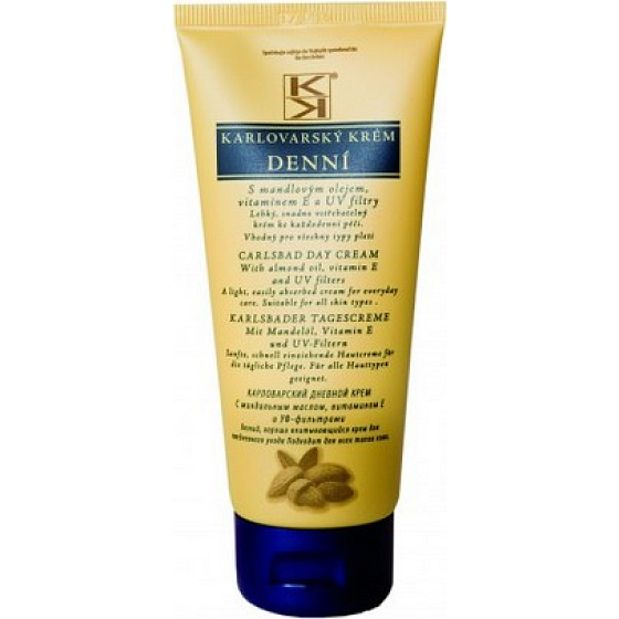 Karlovarský krém s mandlovým olejem, vitamínem E a Uv filtrydenní 80 ml