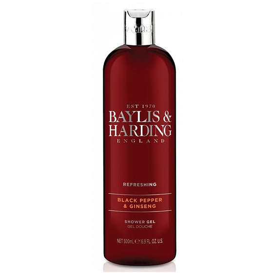 Baylis & Harding Men Černý pepř a Ženšen sprchový gel pro muže 500 ml