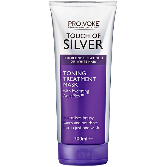 Pro:Voke Touch of Silver tónovací maska s fialovým pigmentem na rozjasnění a oživení barvy a lesku vlasů 200 ml