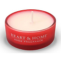 Heart & Home Červené jablko s badyánem Sojová vonná svíčka v mističce hoří až 12 hodin 36 g