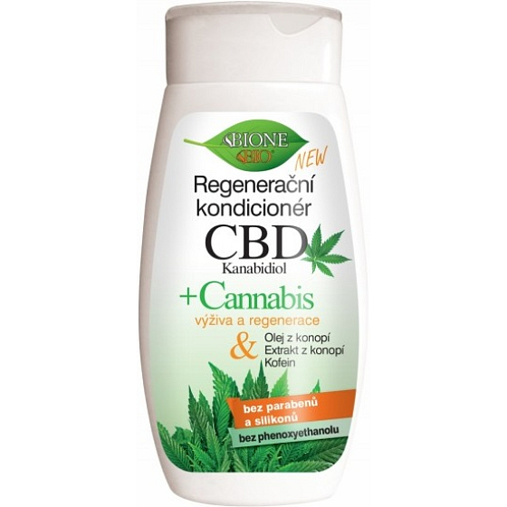 Bione Cosmetics CBD Kanabidiol regeneracyjny odżywka do wszystkich typów włosów 260 ml