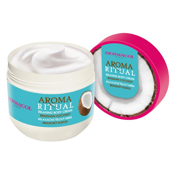 Dermacol Aroma Ritual Brazilian Coconut - Brazilský kokos relaxační tělový krém 300 ml
