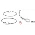 Charm Sterlingové stříbro 925 Řetízkový náramek Infinity Knot 19 cm