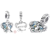 Charm Srebrna 925 Disney Kubu Puh, Kangurzyca + Kangurek mama, zawieszka na bransoletkę rodzina