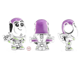 Zawieszka ze srebra 925 Disney Pixar Buzz Astral, koralik do bransoletki film